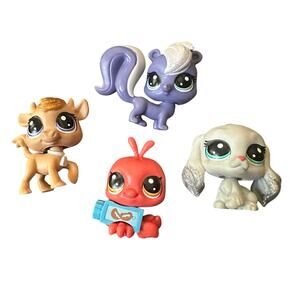 Littlest Pet Shop 4 figures toys LPS